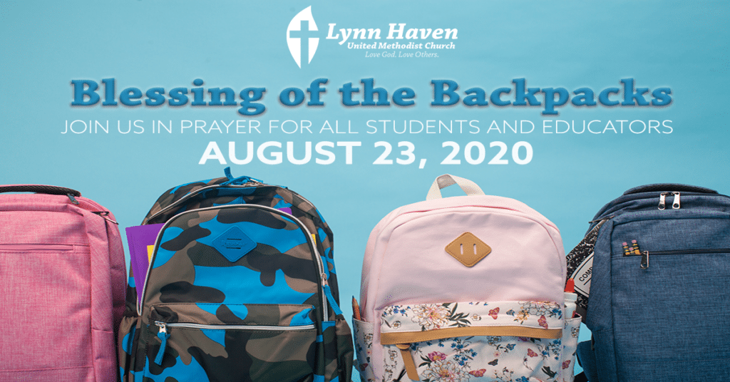 Blessing of the Backpacks Lynn Haven UMC